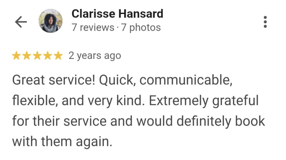 tile floor cleaning testimonial in palm coast